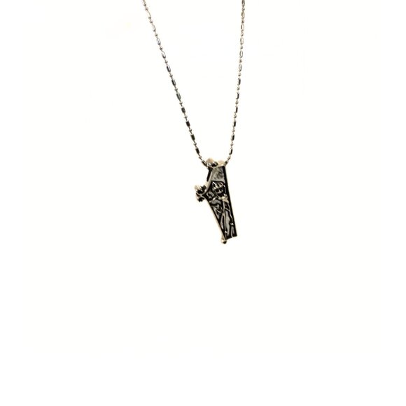 Jack Skellington Santa Coffin Necklace | Tim Burton Goth Christmas - Picture 2 of 5